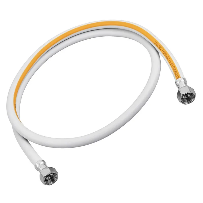 Шланг для газу ZERIX ZHG-01-FF1/2"-300 ПВХ білий 1/2"ГГ 300 см (ZX6163)