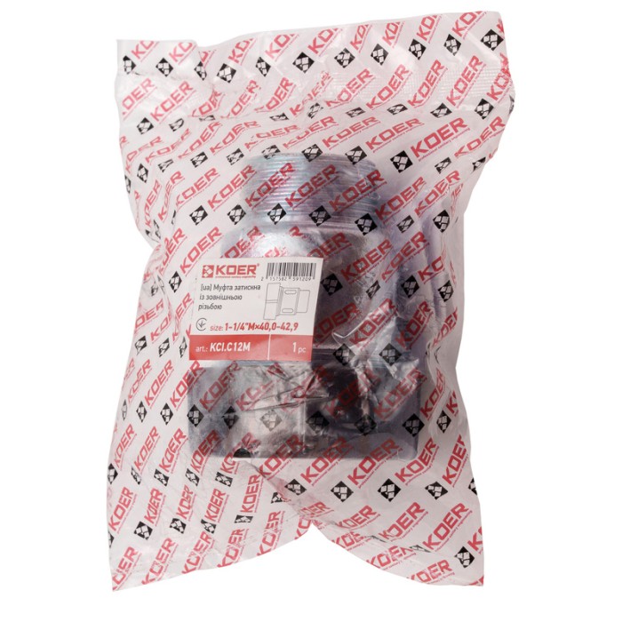 Муфта затискна із зовнішньою різьбою Koer KCI.C12M - 1 1/4"Мx40,0-42,9 (KR5912)