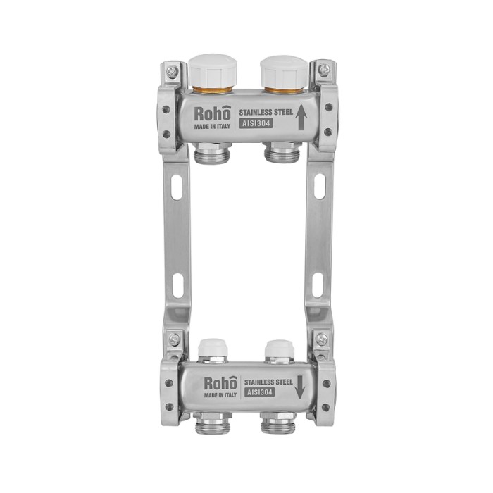 Колектор з термостатичними та запірними клапанами Roho R805-02M - 1"x 2 вих. (RO1072)