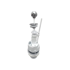 Зливний механізм бачка унітазу ZERIX AS-03 зі штоковим режимом зливу (хромована ручка) (ZX5607)