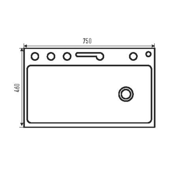 Мийка багатофункціональна Mixxus MH7546-SET-08 Decor Graphite з вбудованим змішувачем з нерж. сталі (MI8456)