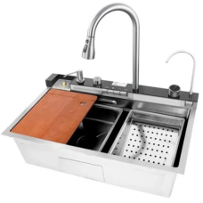 Мийка Mixxus Premium MH7545-SET-04.SUS304 з вбудованим змішувачем (MX1701)