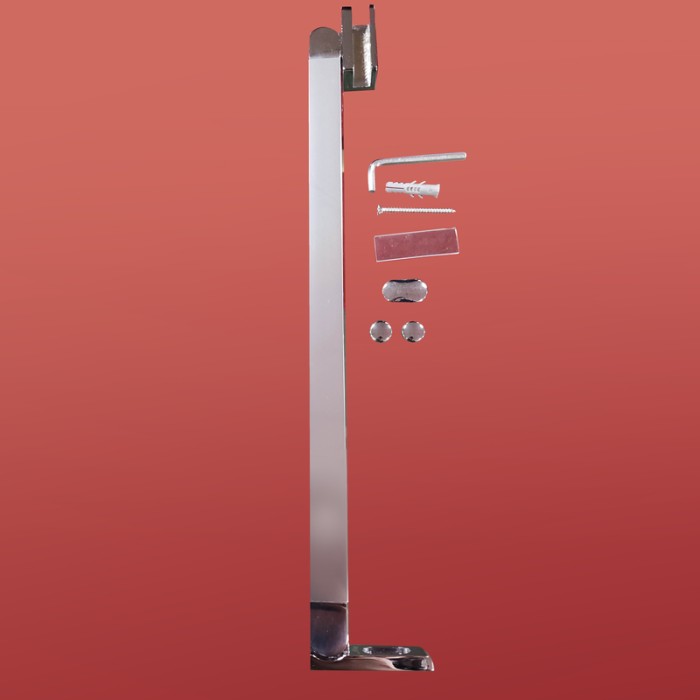 Бічна стінка до кабіни Koer SR SW04-90x200-TR-01 прозоре скло Easy Clean 10мм, хром (KR5390)