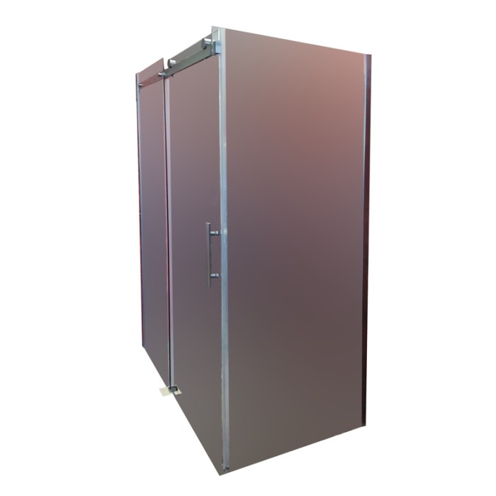 Бічна стінка до кабіни Koer SR SW01-90x200-TR-01 прозоре скло Easy Clean 8мм, хром (KR5381)