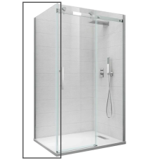 Бічна стінка до кабіни Koer SR SW01-90x200-TR-07 прозоре скло Easy Clean 8мм, графіт (KR5382)