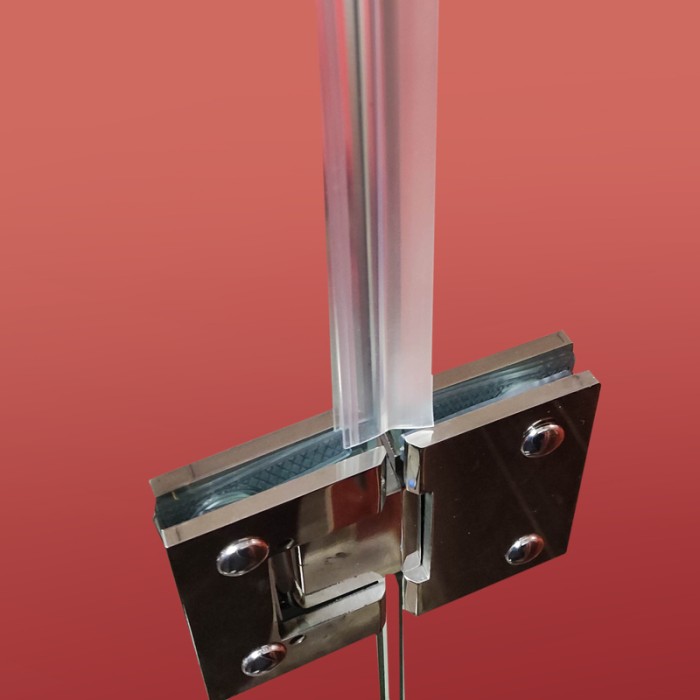 Бічна стінка до кабіни Koer SR SW04-80x200-TR-01 прозоре скло Easy Clean 10мм, хром (KR5389)