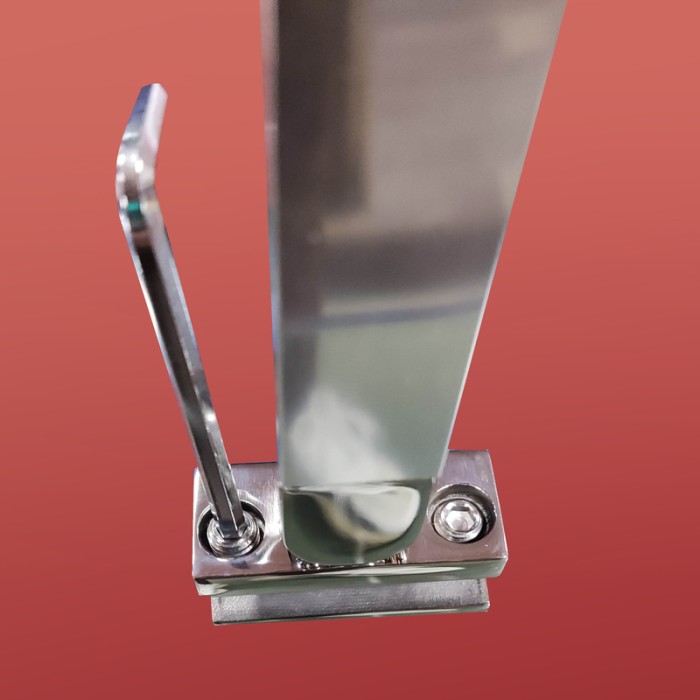 Бічна стінка до кабіни Koer SR SW04-80x200-TR-01 прозоре скло Easy Clean 10мм, хром (KR5389)