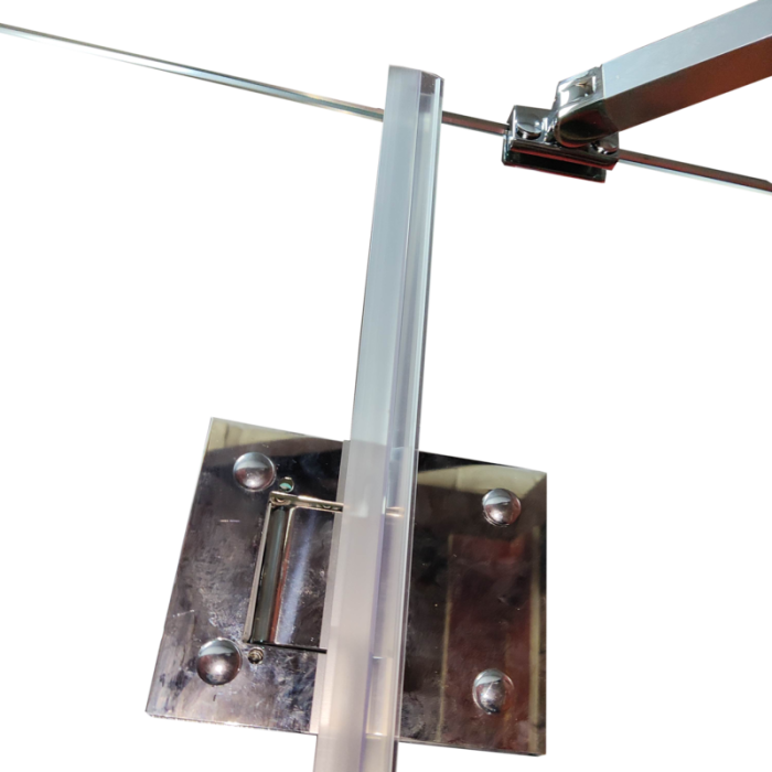 Бічна стінка до кабіни Koer SR SW04-80x200-TR-01 прозоре скло Easy Clean 10мм, хром (KR5389)