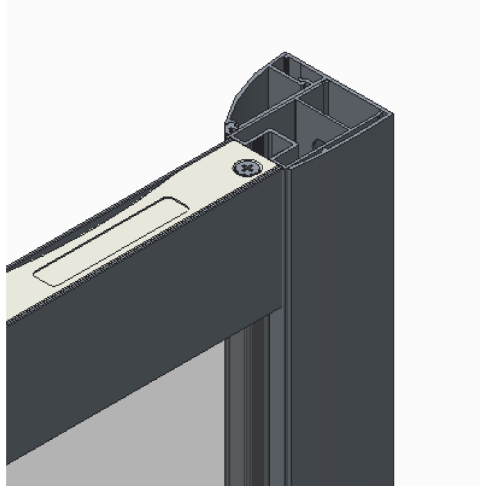 Бічна стінка до кабіни Koer SR SW05-90x200-TR-01 прозоре скло Easy Clean 6мм, хром (KR5407)