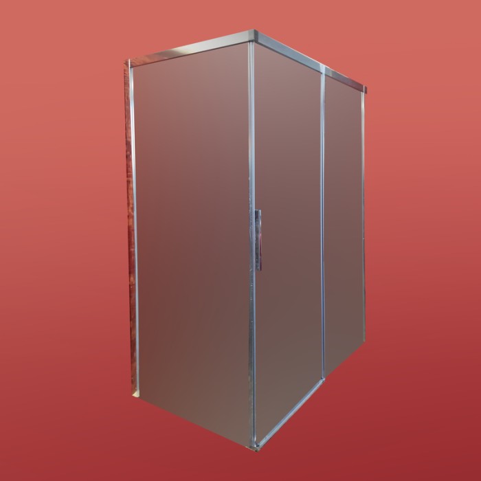 Бічна стінка до кабіни Koer SR SW05-90x200-TR-01 прозоре скло Easy Clean 6мм, хром (KR5407)