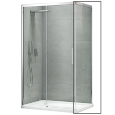 Бічна стінка до кабіни Koer SR SW05-90x200-TR-01 прозоре скло Easy Clean 6мм, хром (KR5407)