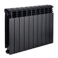 Радіатор секційний KOER 100 Bimetal-500 ULTRA BLACK (KR5132) / Ціна за 1 секцію
