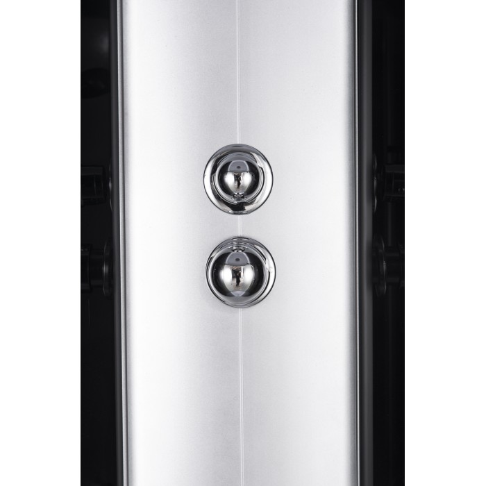 Бокс душовий без гідромасажу Mixxus STRONG SB01-90x90x215-FB SATIN з високим піддоном (MI6884)