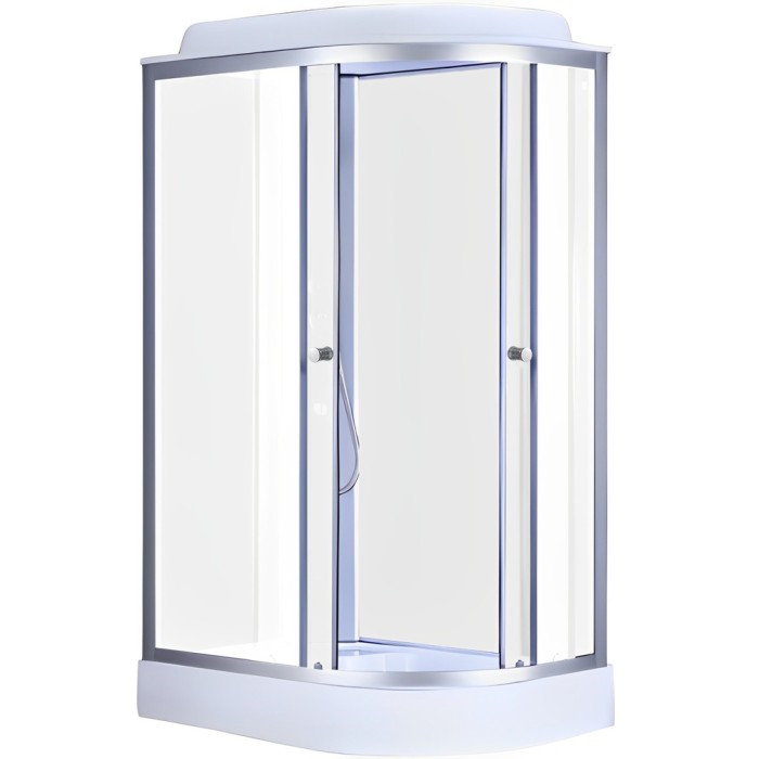Бокс душовий без гідромасажу Mixxus WAVE SB02-120x80x215-L-FB SATIN з низьким піддоном (MI6892)