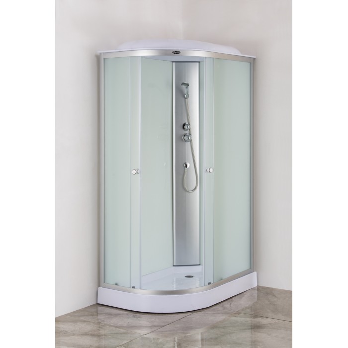 Бокс душовий без гідромасажу Mixxus WAVE SB02-120x80x215-R-FB SATIN з низьким піддоном (MI6893)