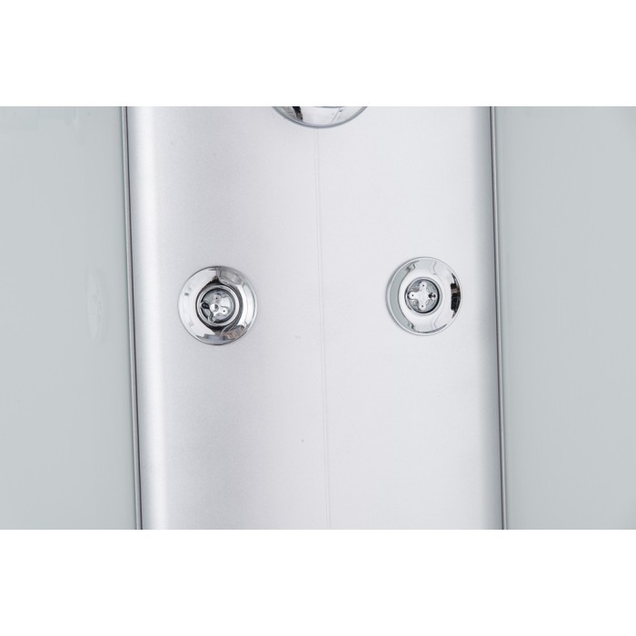 Бокс душовий з гідромасажем Mixxus STRONG SBH01-90x90x215-GR SATIN з високим піддоном (MI6889)