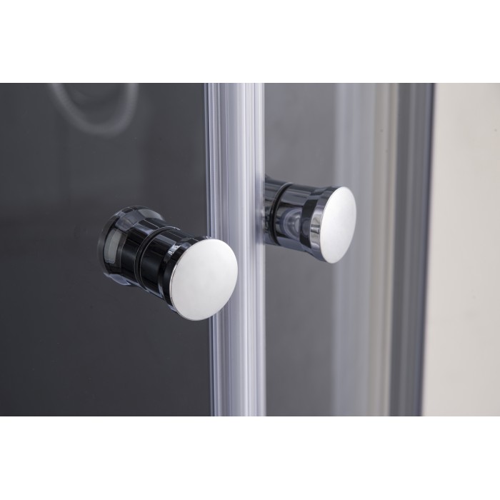 Бокс душовий з гідромасажем Mixxus STRONG SBH02-90x90x215-FB SATIN низький піддон (MI6890)