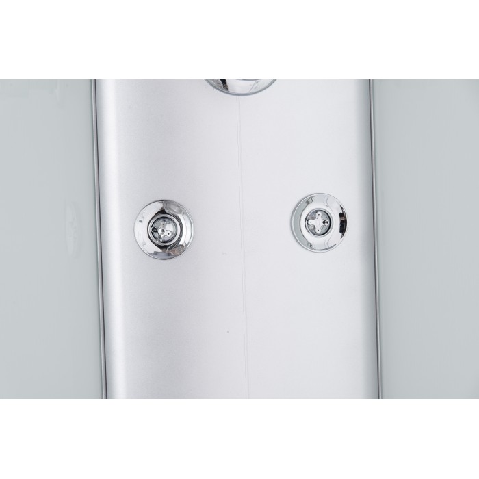 Бокс душовий з гідромасажем Mixxus STRONG SBH02-90x90x215-FB SATIN низький піддон (MI6890)