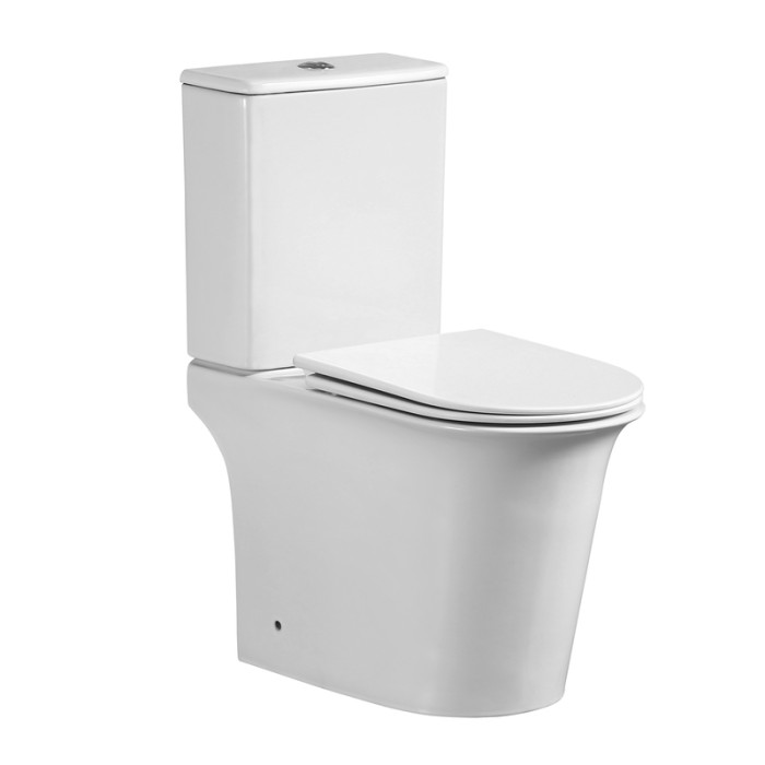 Чаша унітазу-компакту Mixxus Wave-0405-R Bowl 630х350х795 Rimless без сидіння (MI8363)