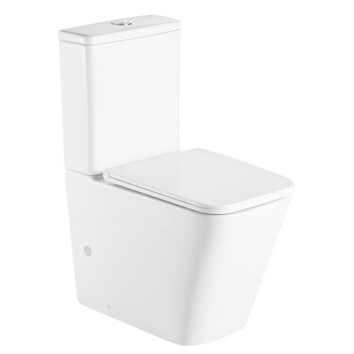 Чаша унітазу-компакту Mixxus Premium Quadro-0401-T1 Bowl 610х365х825 Tornado 1.0 без сидіння (MI8343)