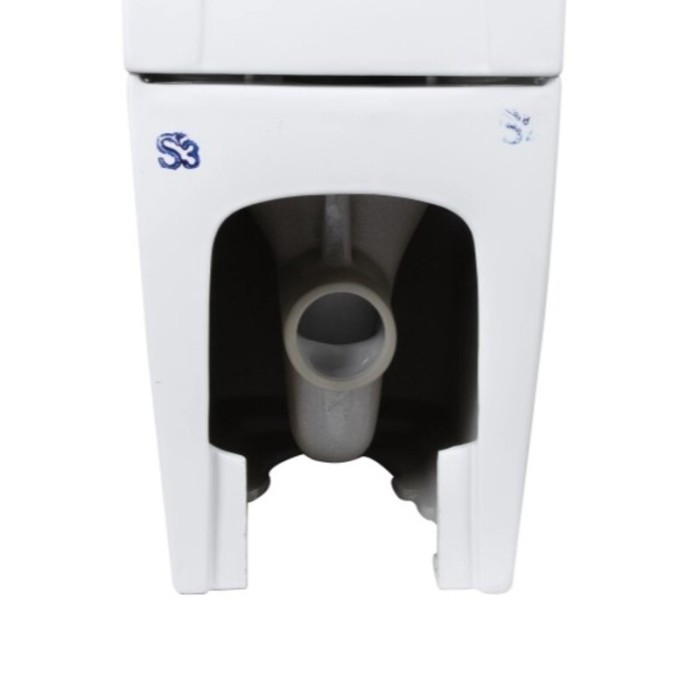 Чаша унітазу-компакту Mixxus Premium Quadro-0401-T1 Bowl 610х365х825 Tornado 1.0 без сидіння (MI8343)