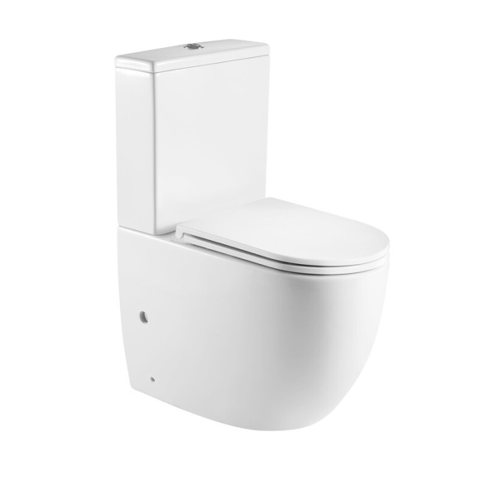 Чаша унітазу-компакту Mixxus Premium Ellipse-0401-T1 Bowl 630х390х840 Tornado 1.0 без сидіння (MI8344)