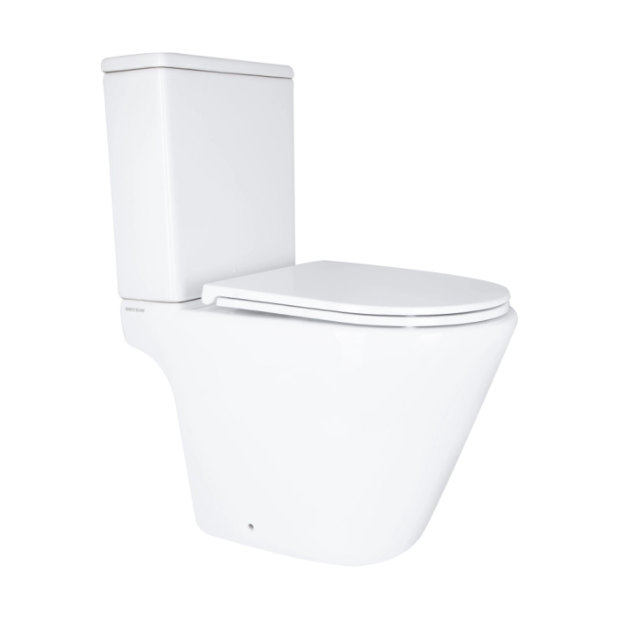 Чаша унітазу-компакту Mixxus Bevel-0405-R Bowl 605х370х800 Rimless без сидіння (MI8352)