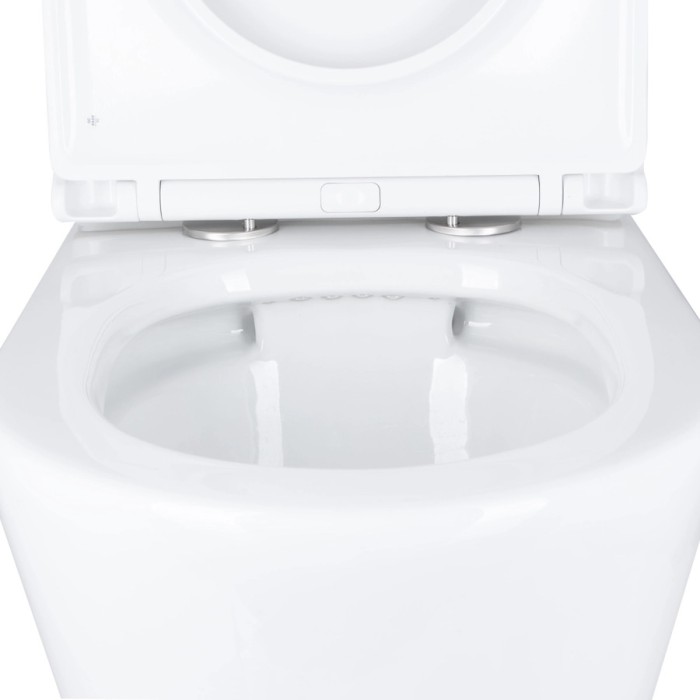 Чаша унітазу-компакту Mixxus Bevel-0405-R Bowl 605х370х800 Rimless без сидіння (MI8352)