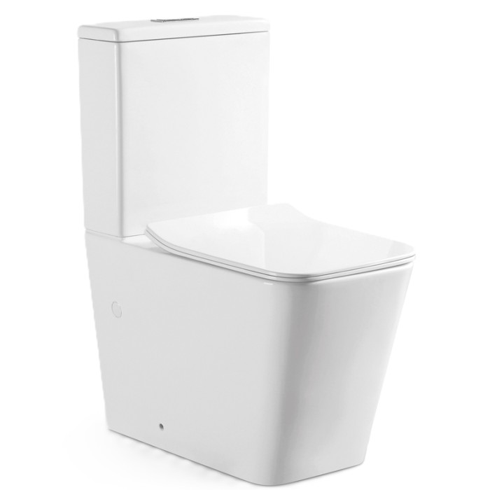 Чаша унітазу-компакту Mixxus Quadro-0403-R Bowl 640х360х835 Rimless без сидіння (MI8341)