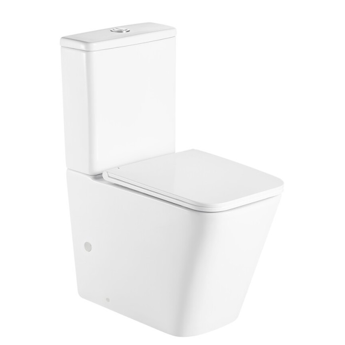 Чаша унітазу-компакту Mixxus Premium Quadro-0401-R Bowl 610х365х825 Rimless без сидіння (MI8339)