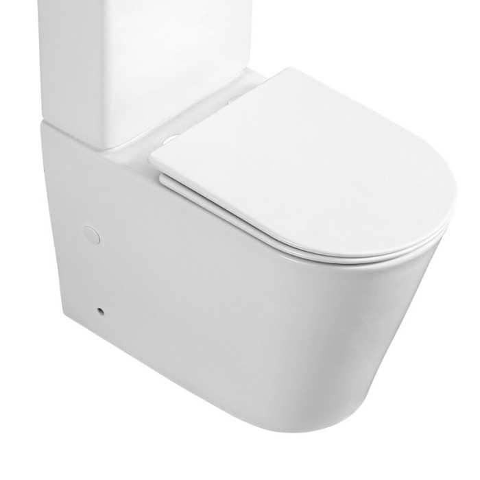 Чаша унітазу-компакту Mixxus Bevel-0407-T1 Bowl 630х350х795 Tornado 1.0 без сидіння (MI8350)