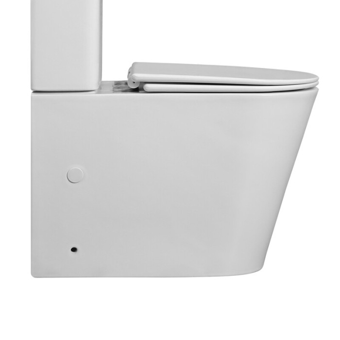 Чаша унітазу-компакту Mixxus Bevel-0407-T1 Bowl 630х350х795 Tornado 1.0 без сидіння (MI8350)