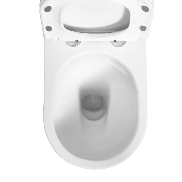 Чаша унітазу-компакту Mixxus Bevel-0407-T1 Bowl 630х350х795 Tornado 1.0 без сидіння (MI8350)