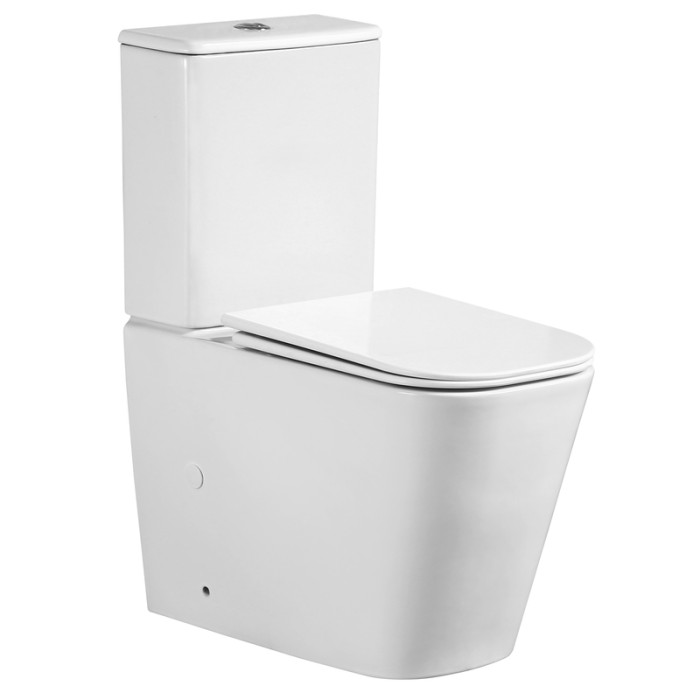 Чаша унітазу-компакту Mixxus Quadro-0404-T1 Bowl 660х360х820 Tornado 1.0 без сидіння (MI8342)
