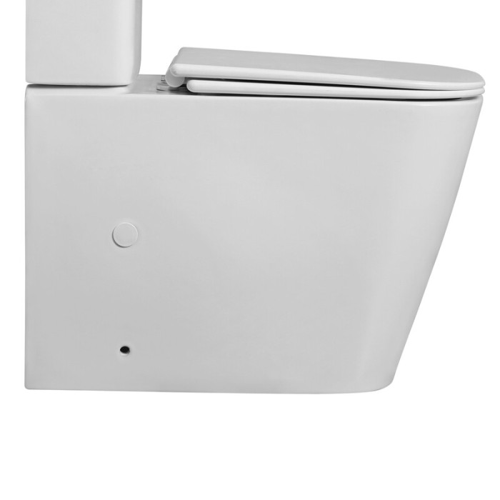 Чаша унітазу-компакту Mixxus Quadro-0404-T1 Bowl 660х360х820 Tornado 1.0 без сидіння (MI8342)