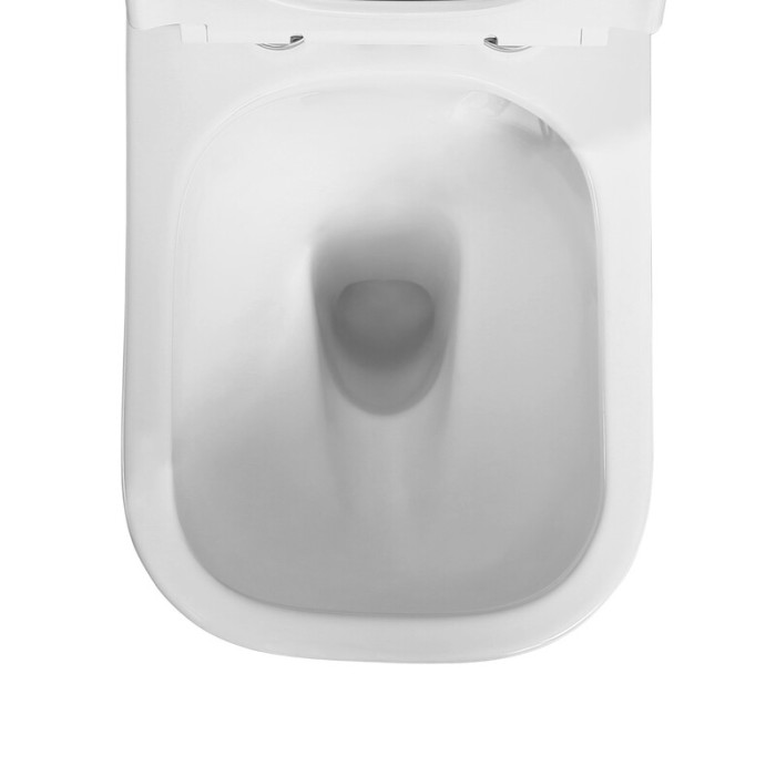 Чаша унітазу-компакту Mixxus Quadro-0404-T1 Bowl 660х360х820 Tornado 1.0 без сидіння (MI8342)
