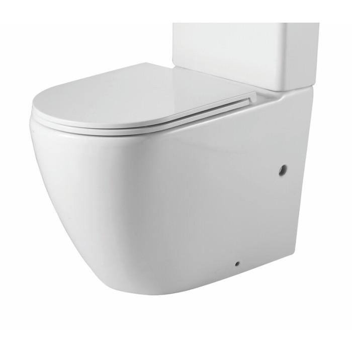 Чаша унітазу-компакту Mixxus Premium Ellipse-0402-R Bowl 660х390х855 Rimless без сидіння (MI8346)