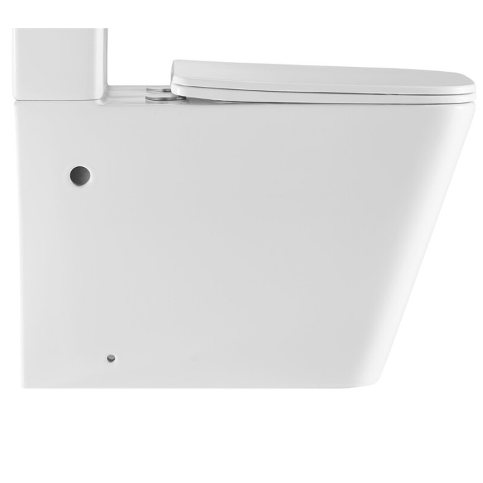 Чаша унітазу-компакту Mixxus Premium Quadro-0402-R Bowl 675х390х855 Rimless без сидіння (MI8340)
