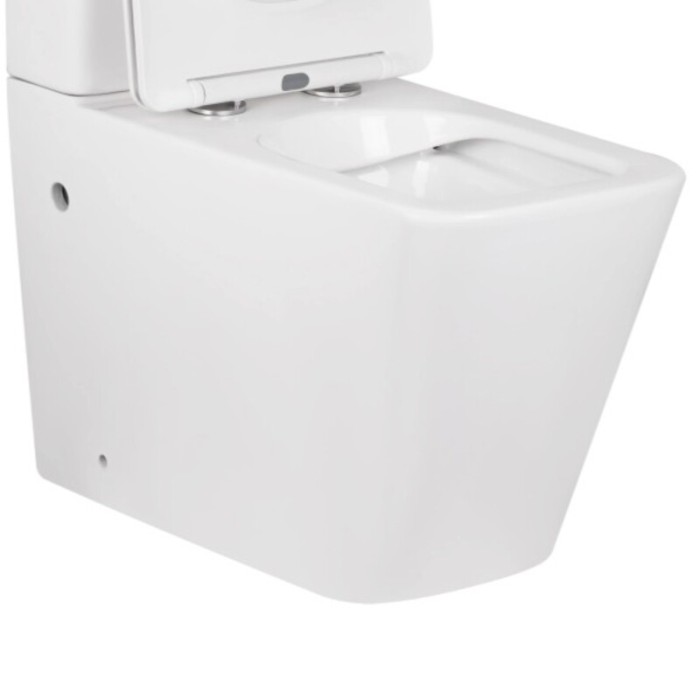 Чаша унітазу-компакту Mixxus Premium Quadro-0402-R Bowl 675х390х855 Rimless без сидіння (MI8340)