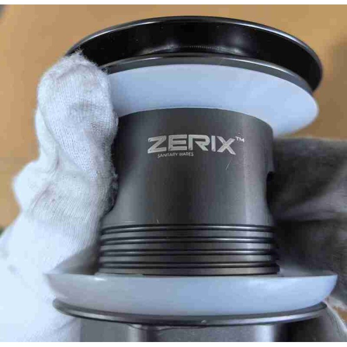 Донний клапан для раковини з переливом Zerix BV-09 GRAY 1 1/4" автоматичний Click-Clack (Колір графіт) (MY0415)