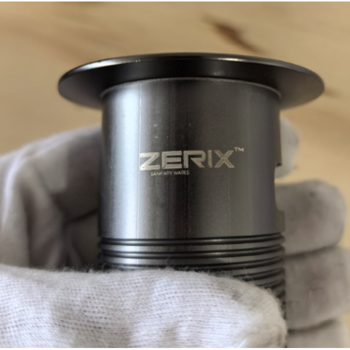 Донний клапан для раковини з переливом Zerix BV-09 GRAY 1 1/4" автоматичний Click-Clack (Колір графіт) (MY0415)