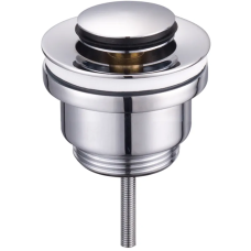 Донний клапан для раковини Zerix BV-04 1 1/4'' універсальний (з/без перел) СLICK-СLACK (Колір хром) (ZX6021)