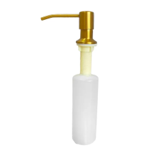 Дозатор для мийного засобу врізний Mixxus DIS-01.SUS Brushed Gold з SUS304 300 мл (кол.матове золото) (MI8224)
