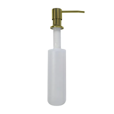 Дозатор для мийного засобу врізний ZERIX DIS-01.SUS BRUSHED GOLD із нерж. сталі (300 мл) (колір матове золото) (ZX6208)