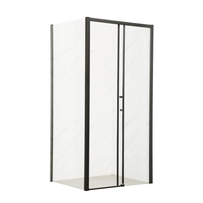 Душова кабіна без піддону Mixxus Premium DIVERSE SC03-100x80x195-TR Black прозоре скло 6мм (MI6866)