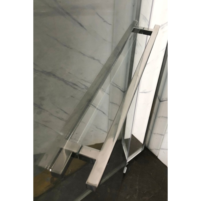 Душова кабіна без піддону Mixxus Premium Quadro SC01-120x80x195-TR Chrome прозоре скло 6мм (MI8291)