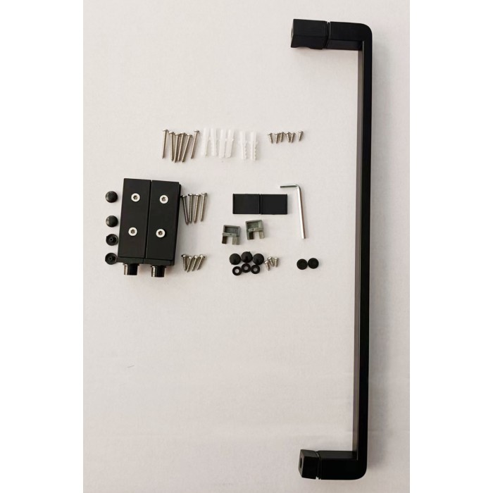 Душова кабіна без піддону Mixxus Premium BEVEL SC01-100x80x195-TR Black прозоре скло 6мм (MI6870)