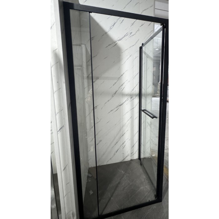 Душова кабіна без піддону Mixxus Premium Quadro SC01-90x90x195-TR Black прозоре скло 6мм (MI8292)