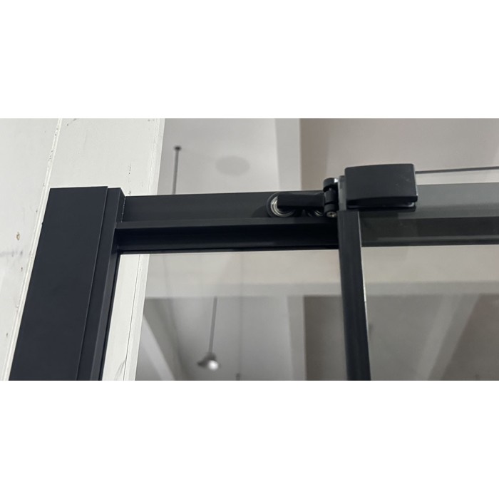 Душова кабіна без піддону Mixxus Premium Quadro SC01-120x80x195-TR Black прозоре скло 6мм (MI8293)
