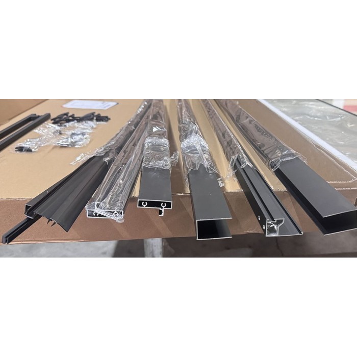Душова кабіна без піддону Mixxus Premium Quadro SC01-120x80x195-TR Black прозоре скло 6мм (MI8293)